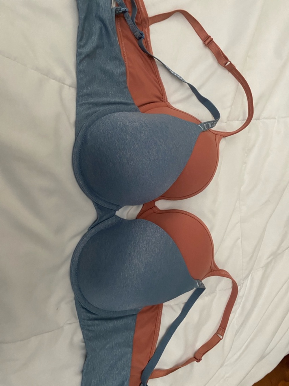 Victoria's Secret Blue and pink T-Shirt Bra